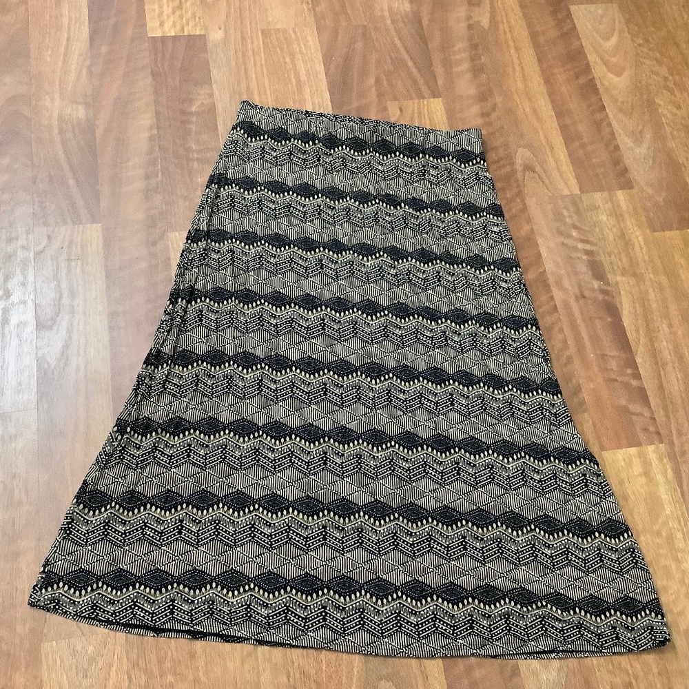 J.Jill Boho Maxi skirt w stretch LARGE
